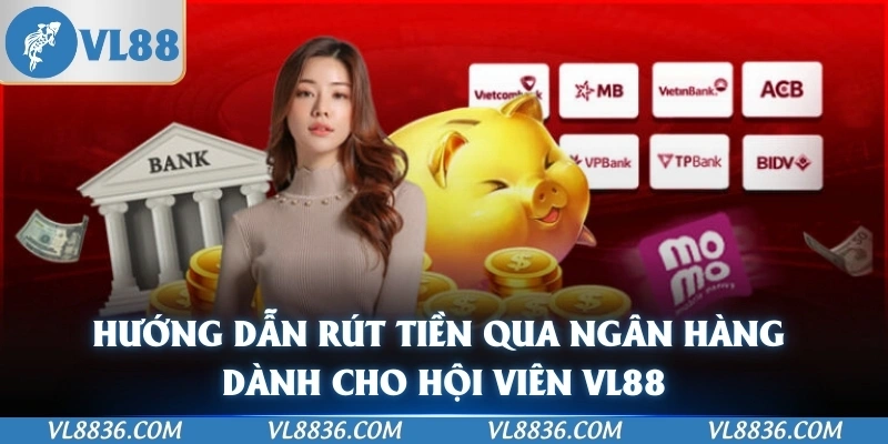 Hướng dẫn rút tiền qua ngân hàng dành cho hội viên VL88